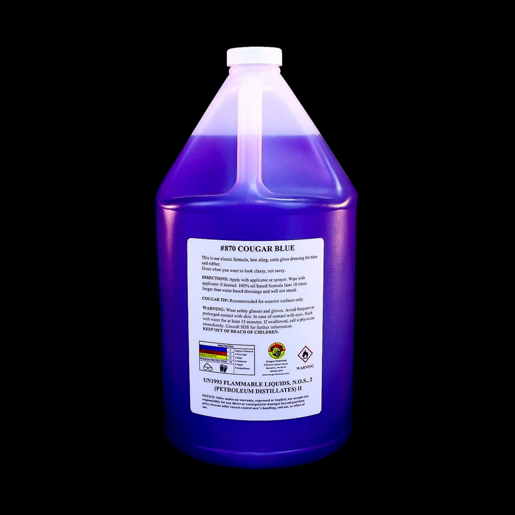 Cougar Blue #870 Satin Tire Dressing Cougar Blue #870 Satin Tire Dressing