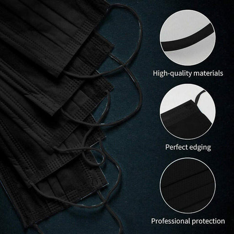 Black Disposable Face Mask