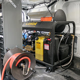 Hot Water Pressure Washer in Transit Van