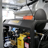 Hot Water Pressure Washer in Transit Van