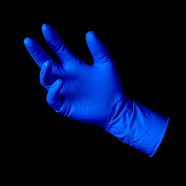 Hand Armor Blue Latex Examination Gloves