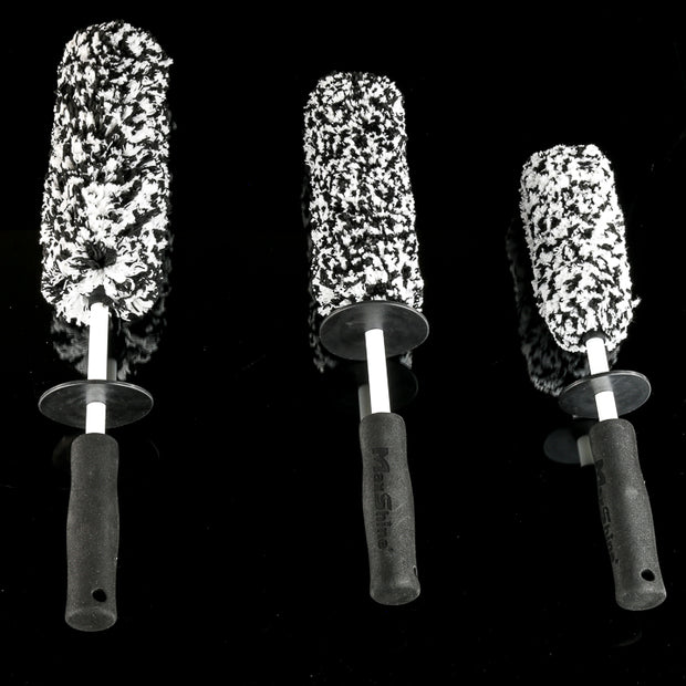 MaxShine Microfiber Wheel Brush – 3 Piece Kit