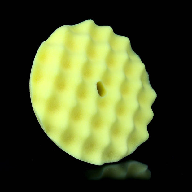 Pro 7" Yellow Cutting Waffle Foam Pad