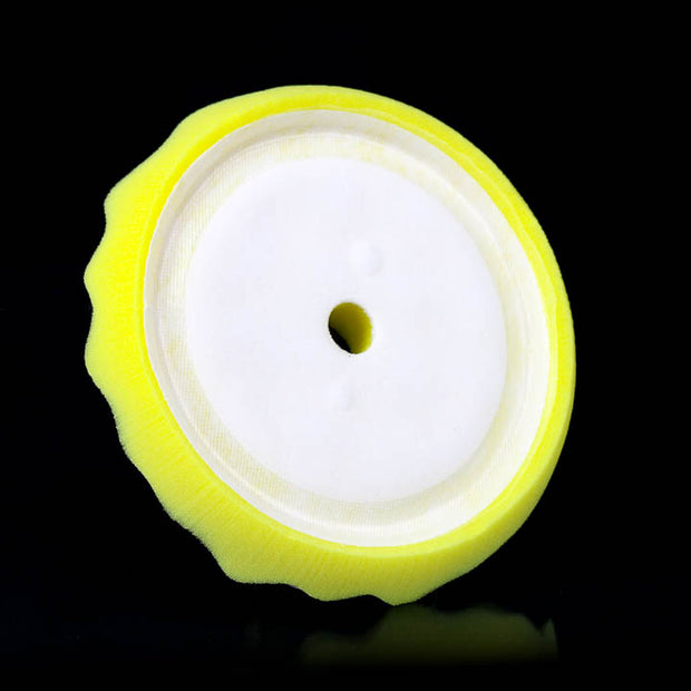 Pro 7" Yellow Cutting Waffle Foam Pad