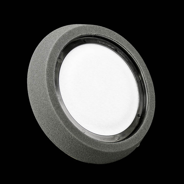 7.5" US Black Finishing Hex Faced Foam Grip Pad™ with Center Ring Backing